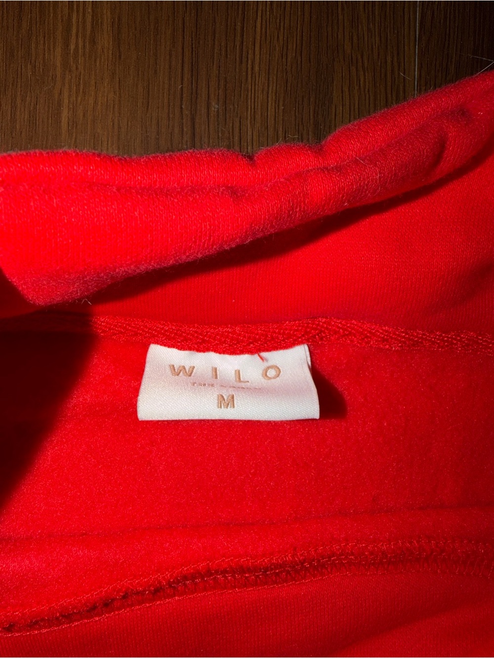 WILO Red Sweatshirt & sweat shorts set  - Bright Red